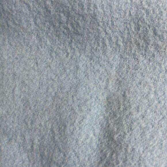 MCM Vintage Kenwood Textile Products Blue Wool Satin Trim Blanket 68” x 88” twin - Picture 2 of 5